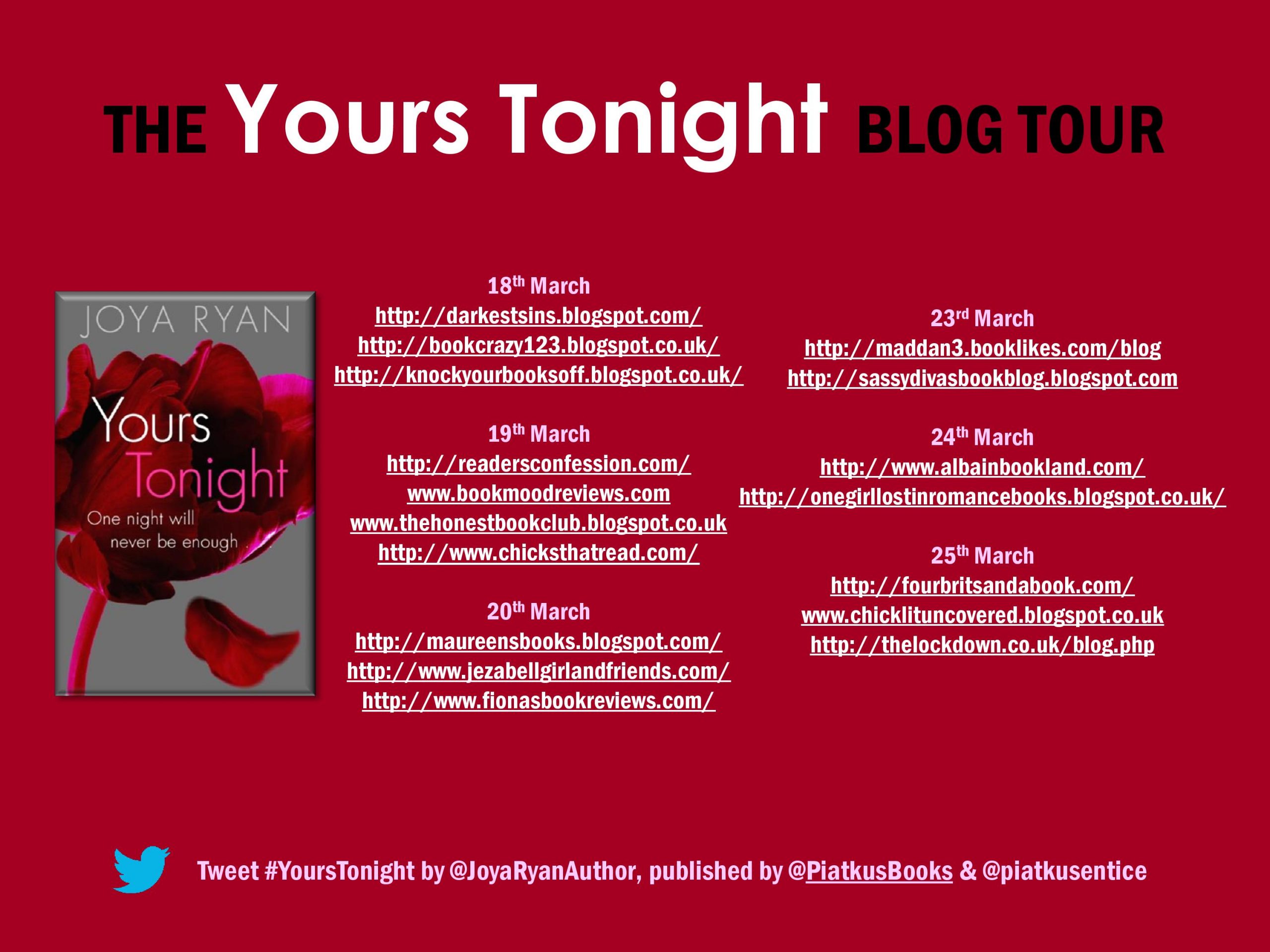 Yours Tonight Official UK Blog Tour