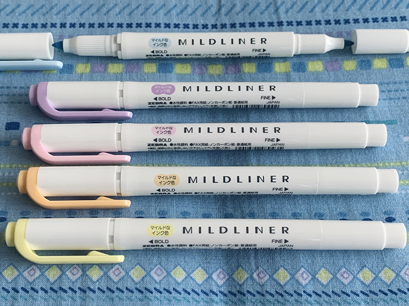 Mildliner Yasashisa Mild 5 Colors Set
